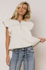 Cillian Flutter Sleeve Blouse