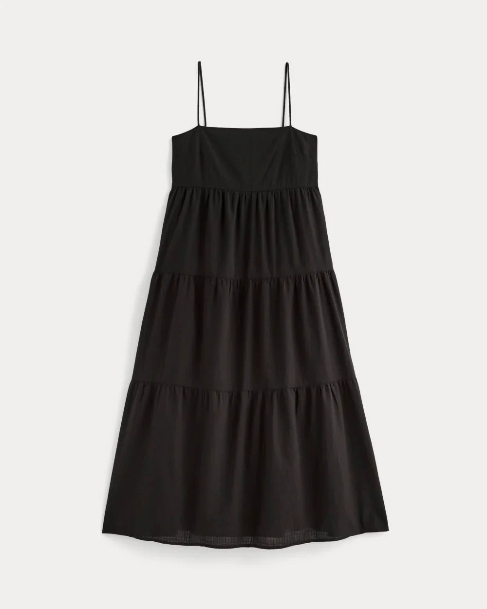 The Gauze Tiered Dress | Black