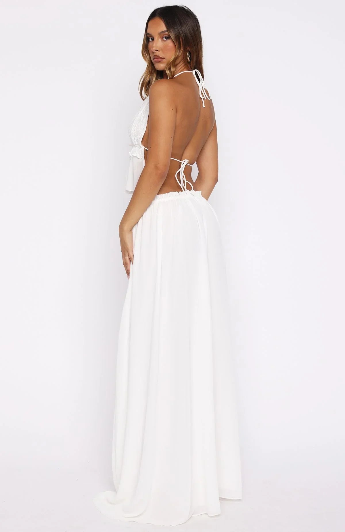 Pure Magic Maxi Skirt White