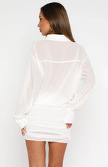 You'll Remember Me Mini Dress White