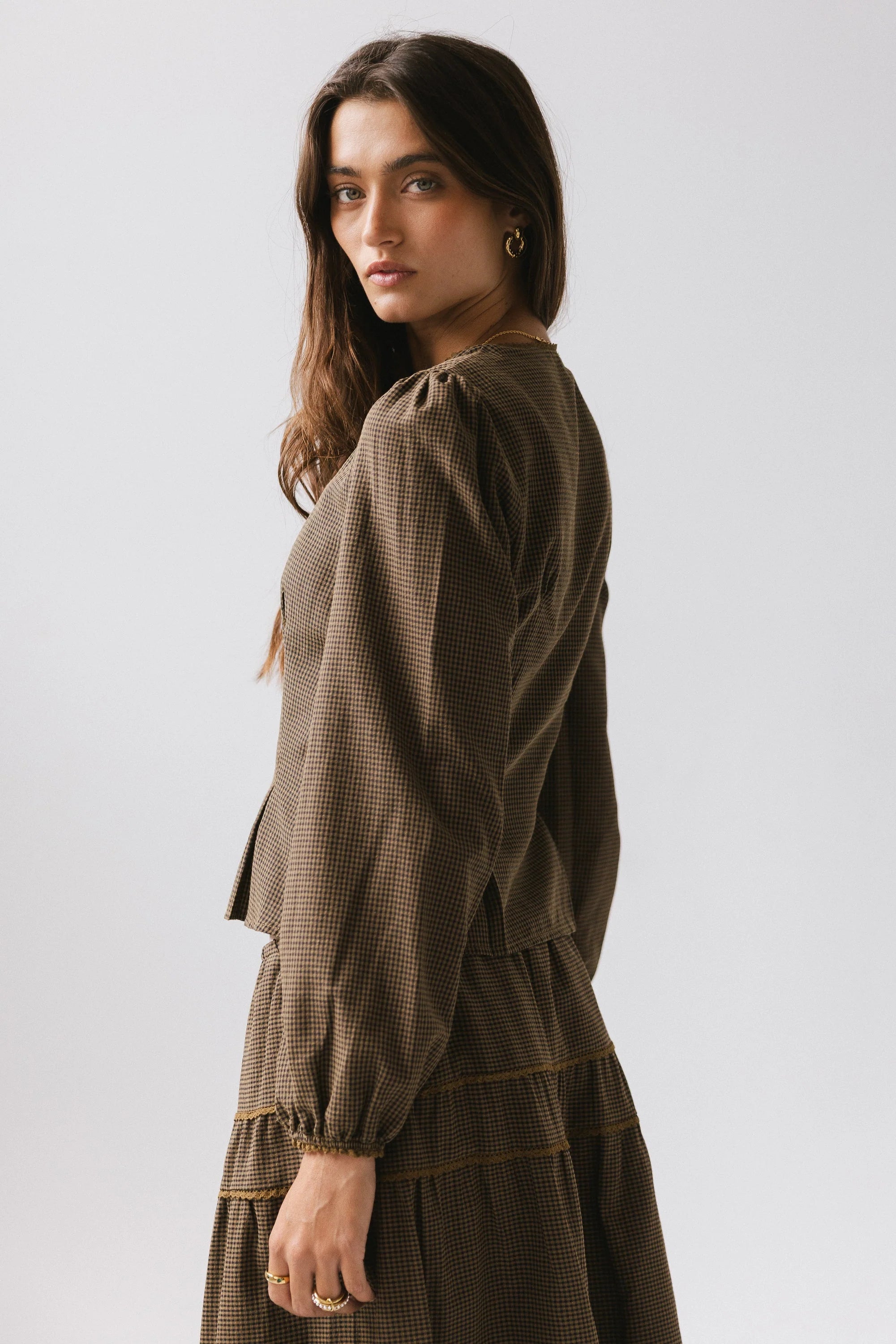 Keira Gingham Blouse