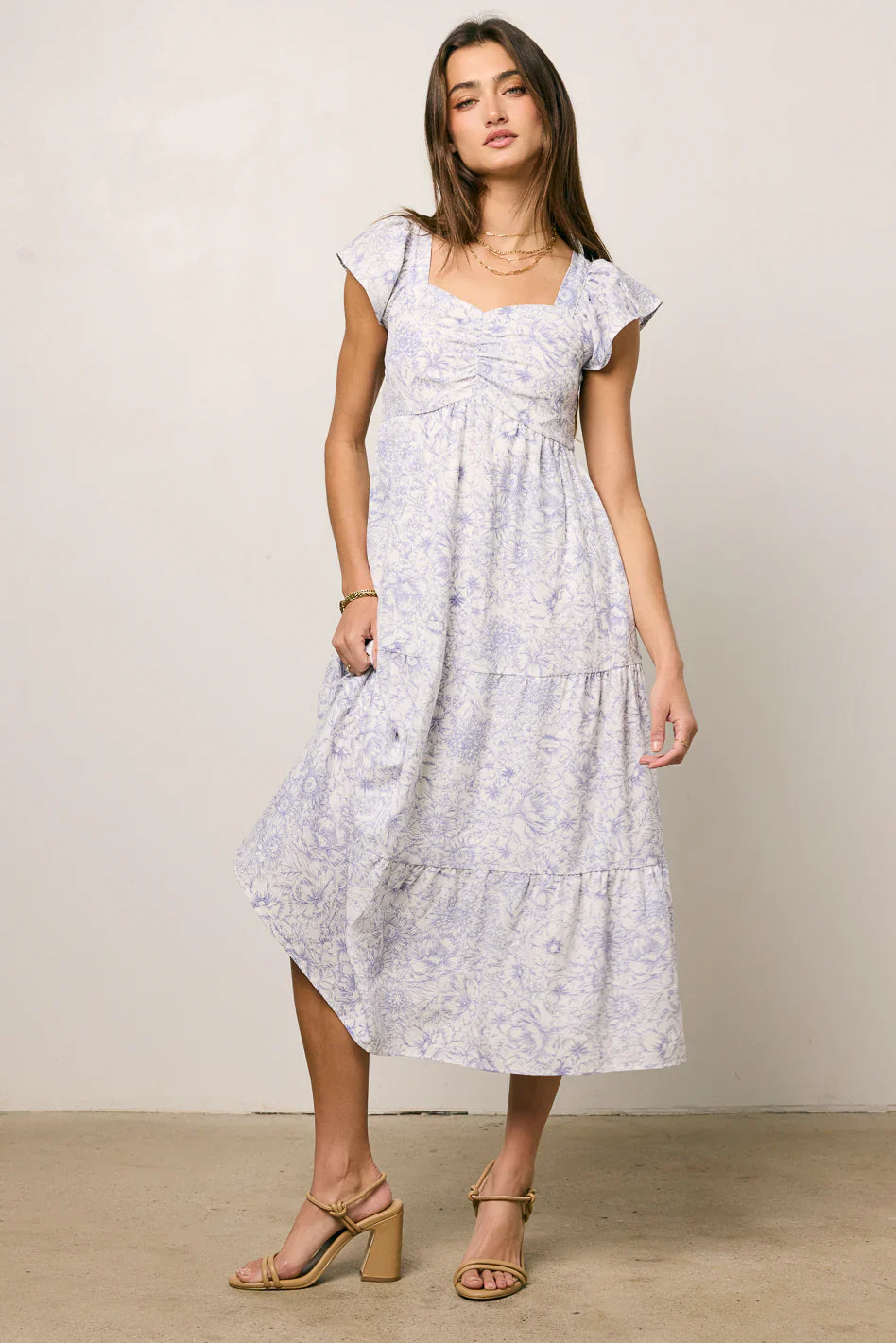 Jenny Floral Midi Dress