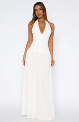 Say You Love Maxi Dress White